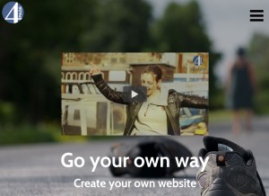 How page4.me looks like on a tablet such as an iPad.