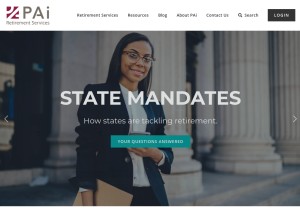 How pai.com looks like on a tablet such as an iPad.