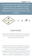 How paintpoint.fr looks like on a mobile device such as an iPhone.