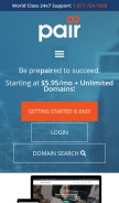 How pairsite.com looks like on a mobile device such as an iPhone.