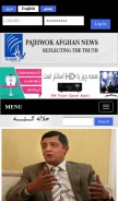 How pajhwok.com looks like on a mobile device such as an iPhone.
