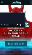 How paladins.com looks like on a mobile device such as an iPhone.