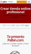 How palbin.com looks like on a mobile device such as an iPhone.