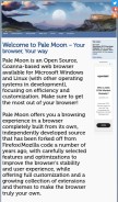 How palemoon.org looks like on a mobile device such as an iPhone.