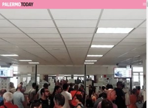 How palermotoday.it looks like on a tablet such as an iPad.