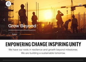How palgroup.org.in looks like on a tablet such as an iPad.