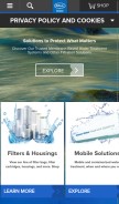 How pallwater.com looks like on a mobile device such as an iPhone.