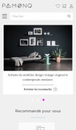 How pamono.fr looks like on a mobile device such as an iPhone.