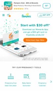 How pampers.com looks like on a mobile device such as an iPhone.