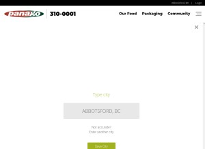 How panago.com looks like on a tablet such as an iPad.