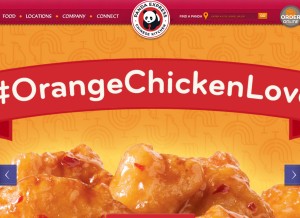 How pandarg.com looks like on a tablet such as an iPad.