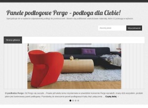 How panele-podlogowe.eu looks like on a tablet such as an iPad.