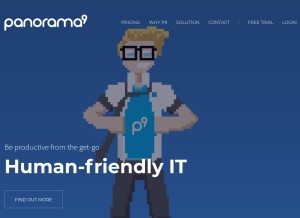 How panorama9.com looks like on a tablet such as an iPad.