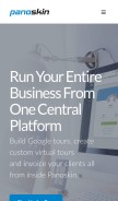 How panoskin.com looks like on a mobile device such as an iPhone.