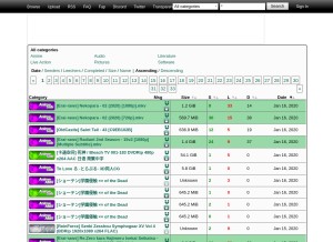 How pantsu.cat looks like on a tablet such as an iPad.