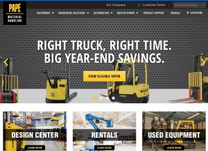 How papemh.com looks like on a tablet such as an iPad.