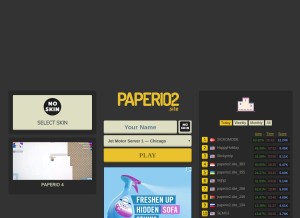 How paper-io.space looks like on a tablet such as an iPad.