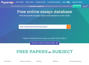 How paperap.com looks like on a tablet such as an iPad.