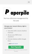 How paperpile.com looks like on a mobile device such as an iPhone.