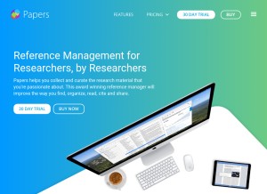 How papersapp.com looks like on a tablet such as an iPad.