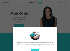 How paradox.ai looks like on a tablet such as an iPad.