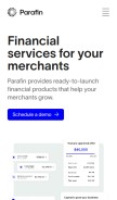 How parafin.com looks like on a mobile device such as an iPhone.