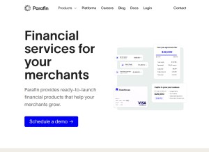 How parafin.com looks like on a tablet such as an iPad.