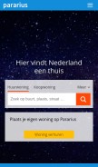 How pararius.nl looks like on a mobile device such as an iPhone.