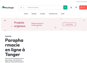 How paratanger.ma looks like on a tablet such as an iPad.