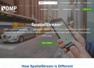 How parcelstream.com looks like on a tablet such as an iPad.