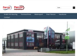 How parcon-werkendam.nl looks like on a tablet such as an iPad.