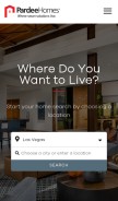 How pardeehomes.com looks like on a mobile device such as an iPhone.