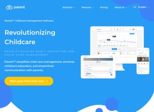 How parent.cloud looks like on a tablet such as an iPad.