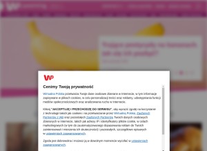 How parenting.pl looks like on a tablet such as an iPad.