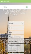 How paris-demenageurs.com looks like on a mobile device such as an iPhone.