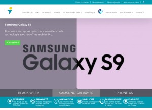 How paritel.fr looks like on a tablet such as an iPad.