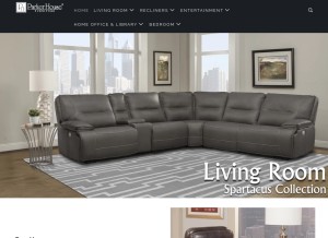 How parker-house.com looks like on a tablet such as an iPad.