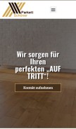 How parkettschoener.de looks like on a mobile device such as an iPhone.