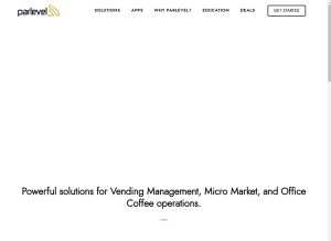 How parlevelvms.com looks like on a tablet such as an iPad.