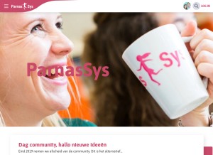 How parnassys.nl looks like on a tablet such as an iPad.