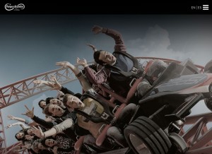 How parquesreunidos.com looks like on a tablet such as an iPad.