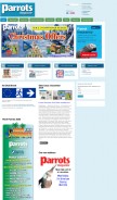 How parrotmag.com looks like on a mobile device such as an iPhone.