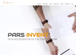 How pars.com looks like on a tablet such as an iPad.