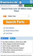 How partsgeek.com looks like on a mobile device such as an iPhone.
