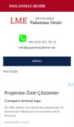 How paslanmazdemir.net looks like on a mobile device such as an iPhone.