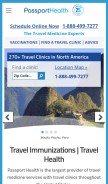 How passporthealthusa.com looks like on a mobile device such as an iPhone.