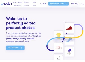 How pathedits.com looks like on a tablet such as an iPad.