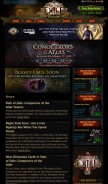 How pathofexile.com looks like on a mobile device such as an iPhone.