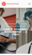 How patientping.com looks like on a mobile device such as an iPhone.