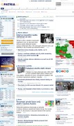 How patria.cz looks like on a mobile device such as an iPhone.